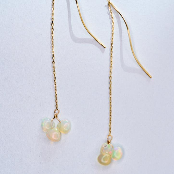 オパール K10アメリカンピアス