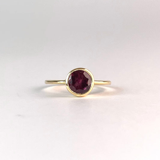ガーネット ゴールドリング 14号
