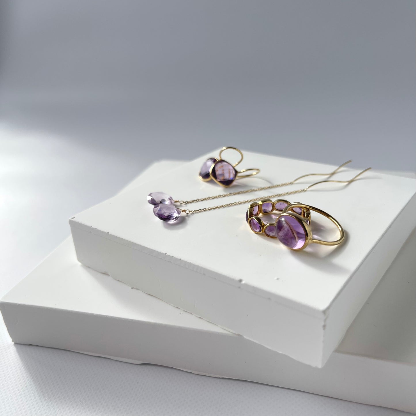 アメジスト ゴールドリング