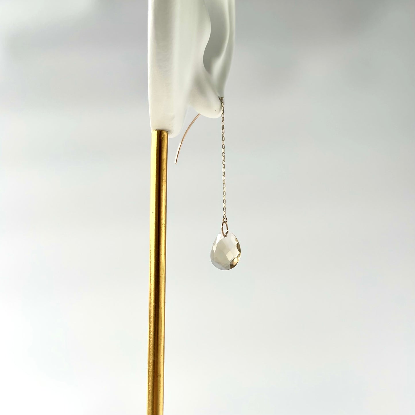 シトリン 10K アメリカンピアス