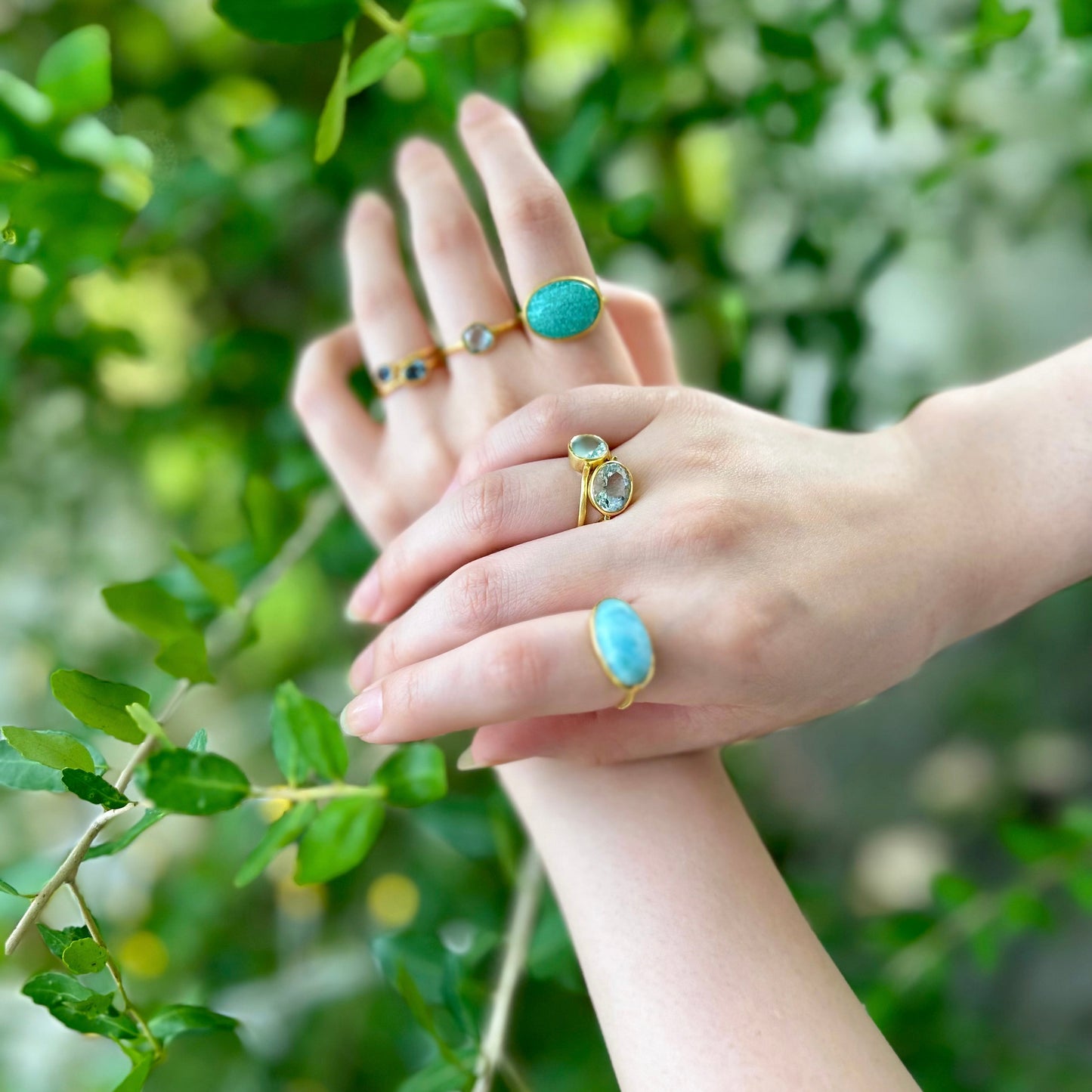 ブルーサファイア ゴールドリング 11号