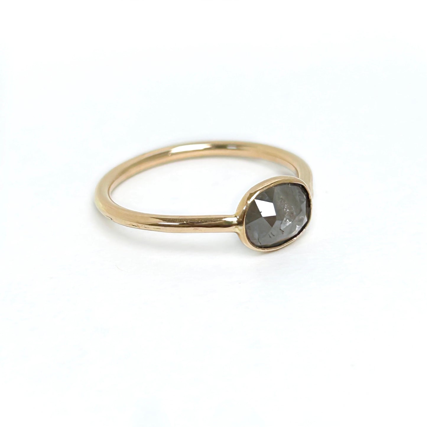 ナチュラルダイヤモンド K10リング 12号