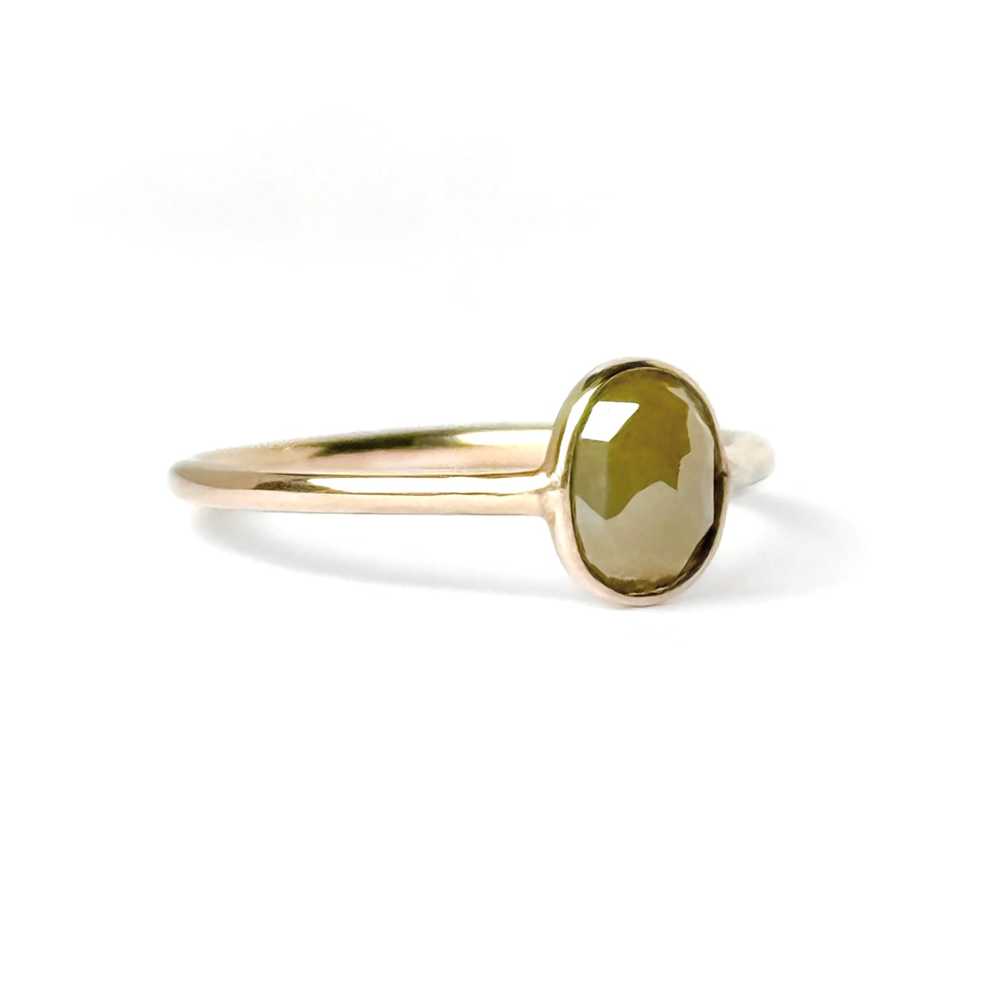 ナチュラルダイヤモンド K10リング 13号