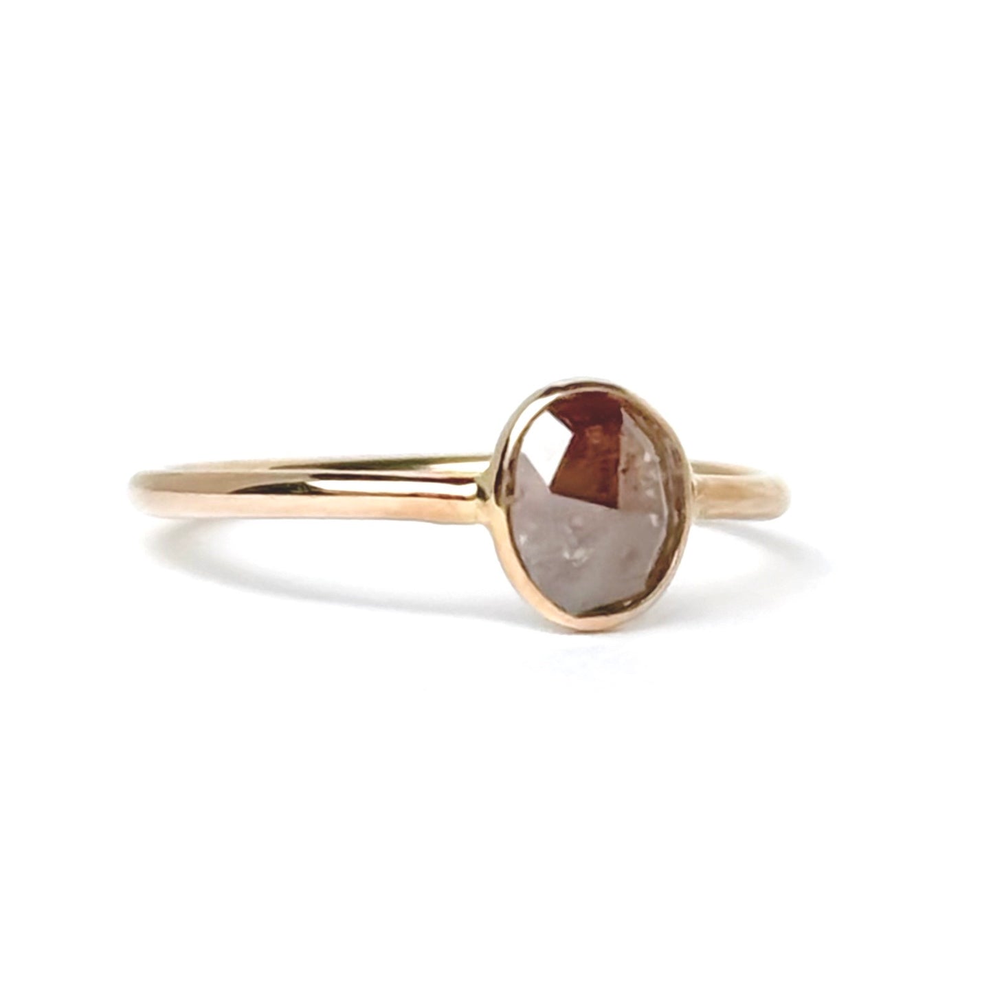 ナチュラルダイヤモンド K10リング 10号