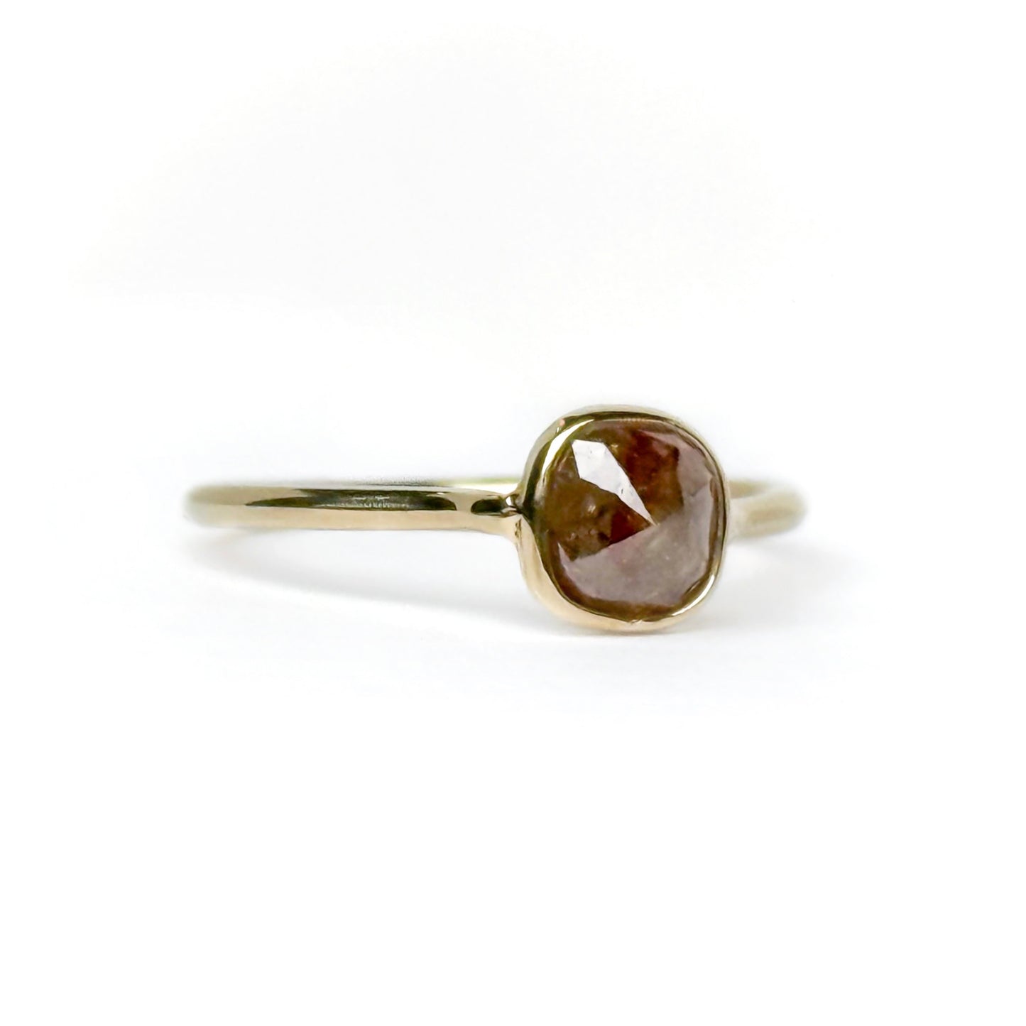 ナチュラルダイヤモンド K10リング 10号