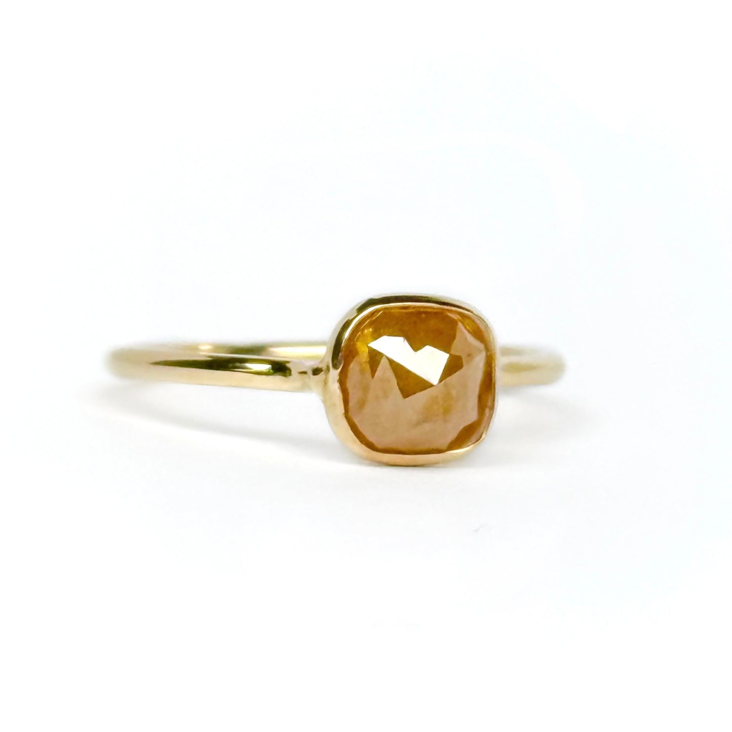 ナチュラルダイヤモンド K10リング 12号