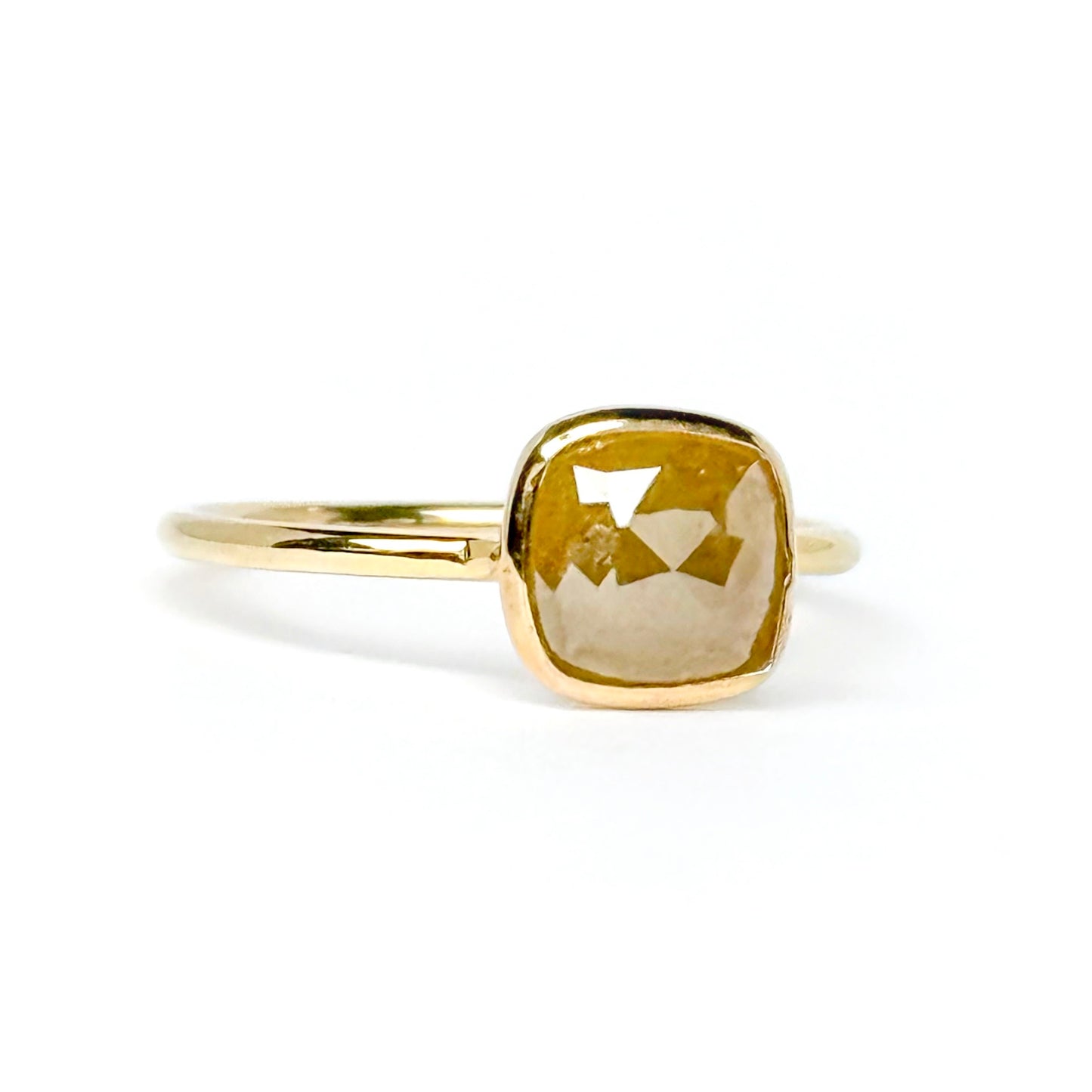 ナチュラルダイヤモンド K10リング 12号