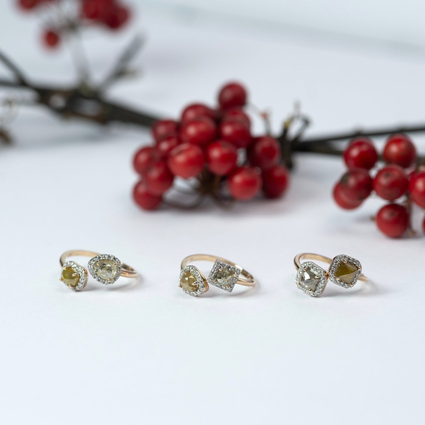 ナチュラルダイヤモンド K10リング 9号